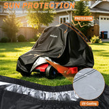 Zero Turn Mower Cover 92 Inch, Waterproof Lawn Mower Cover | Fits Mowers up to 92 InchL x 64 InchW x 55 InchH, 420D Heavy Duty Fabric, All-weather & UV Protection