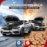 1 Gauge 30 Feet Heavy Duty Jumper Cables 900 Amp Booster Battery Cables with Permanent Installation kit and Quick Connect Plug Includes Carrying Bag for 12V & 24V Cars SUVs and Trucks