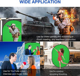 Nilight 5ft x 6.5ft Chromakey Backdrop, 2-in-1 Background Screen Green and Blue Screen, Foldable Backdrop for Photography, Gaming and Live Streaming
