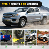 Lower Hidden Bumper Mounting Brackets for Colorado Canyon 4WD/2WD | Fit 2015-2022 Chevy Colorado 4WD/2WD 2015-2022 GMC Canyon 4WD/2WD,Designed for 30 Inch Single Row LED Light Bar