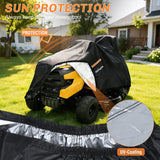 Riding Lawn Mower Cover 72 Inch, Waterproof Lawn Mower Cover | Fits Mowers up to 72 InchL x 44 InchW x 43 InchH, 420D Heavy Duty Fabric, All-weather & UV Protection