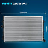 Radiator for Volkswagen Jetta 2013 2014 2015 2016 2017 2018, Beetle 2014-2017, Passat 2018-2019 L4 1.8L 2.0L, Replace# 5C0121251H