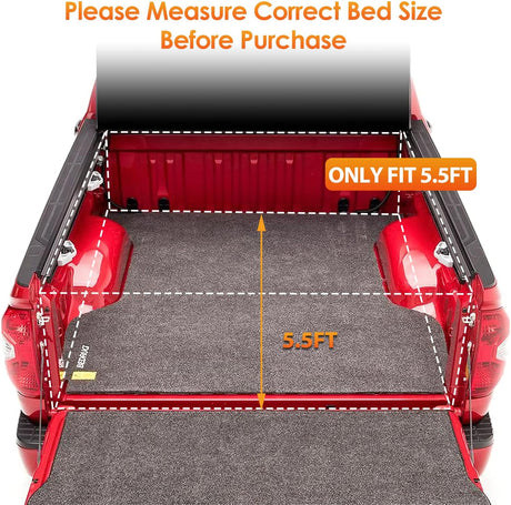 Soft Tri-fold Truck Bed Tonneau Cover Compatible with Toyota Tundra 2022 2023 2024-5.5ft