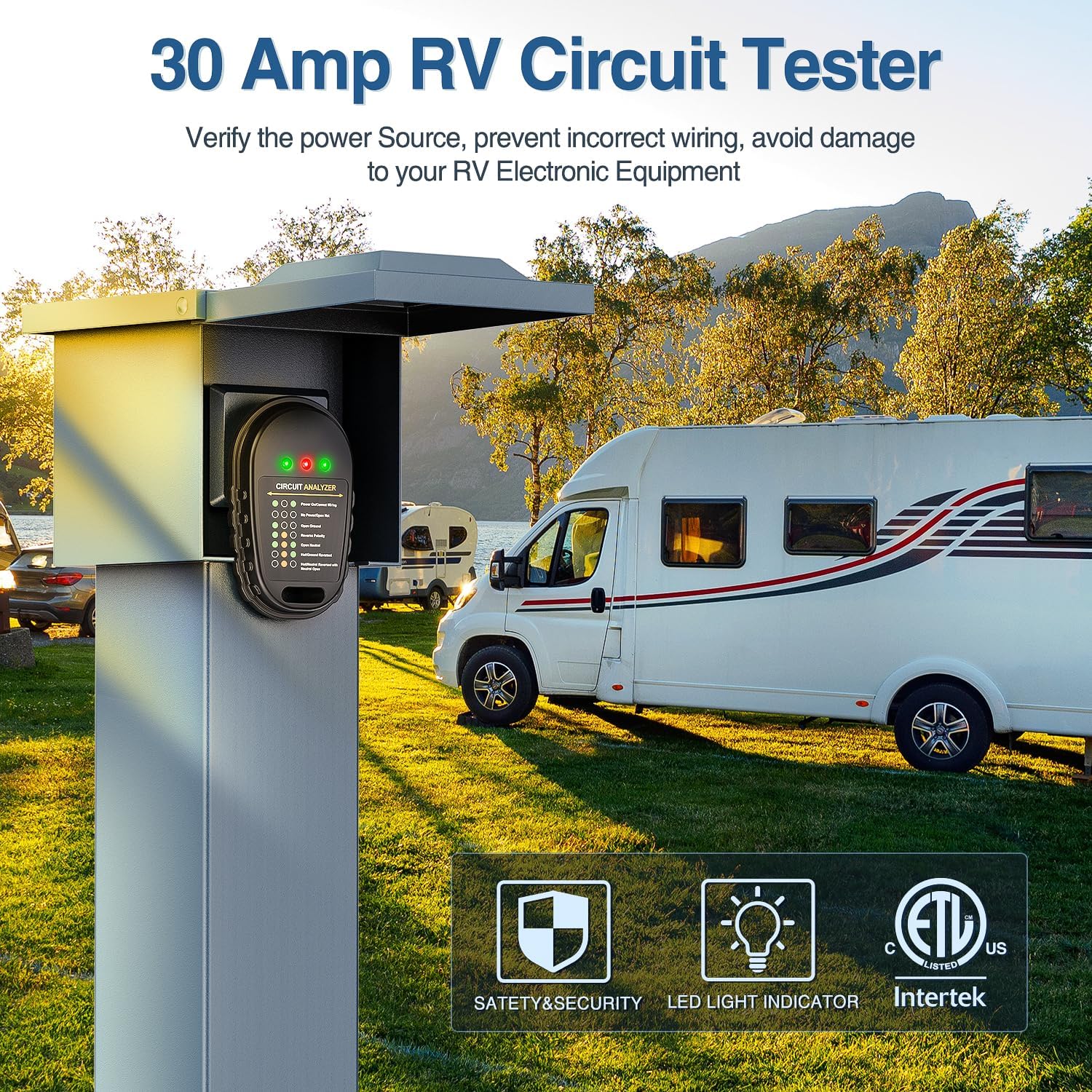 30Amp RV Circuit Tester plug Nilight