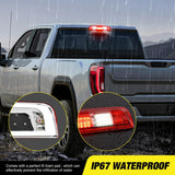 Third Brake Light High Mount 3rd Brake Stop Reverse Cargo LED Lights Red Shell Compatible with Chevy Silverado GMC Sierra 1500 2500 3500HD 2014 2015 2016 2017 2018 Pickup Truck