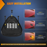 LED Cab Marker Lights 5 PCS 16 LED Smoke Lens Amber Clearance Roof Running Light Compatible with 1999-2016 Ford E150 E250 E350 E450 E550 F150 F250 F350 F450 F550 Super duty