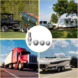 1-7/8 Inch, 2 Inch and 2-5/16 Inch Diameter Chrome Trailer Hitch Ball, Maximum Load Capacity Up to 8,000 lbs, 1- Inch Shank Universal Fit Gray