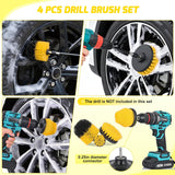 Automotive Tools 52PCS Car Detailing Kit Auto Cleaning Tools Wash Set with Storage Carry Bag Home Use for Interior Exterior Deep Clean Polish Car Care Windshield Dashboard Seat Air Vents Wheels Tires, Yellow