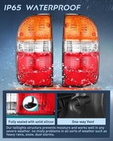 Taillight Assembly Compatible with 2001 2002 2003 2004 Toyota Tacoma Rear Tail Light Lamp Replacement OE Style Driver and Passenger Side