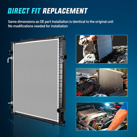 Radiator for Tacoma 2.7L L4 3.4L V6 Base DLX Pre Runner SR5 1995 1996 1997 1998 1999 2000 2001 2002 2003 2004