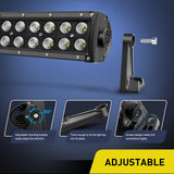 LED Light Bar 22 Inch 120w Flood Spot Combo Driving Lights 12V 5Pin Rocker Switch 16AWG Wiring Harness Kit for Trucks SUV ATV UTV 4x4 Van Camper