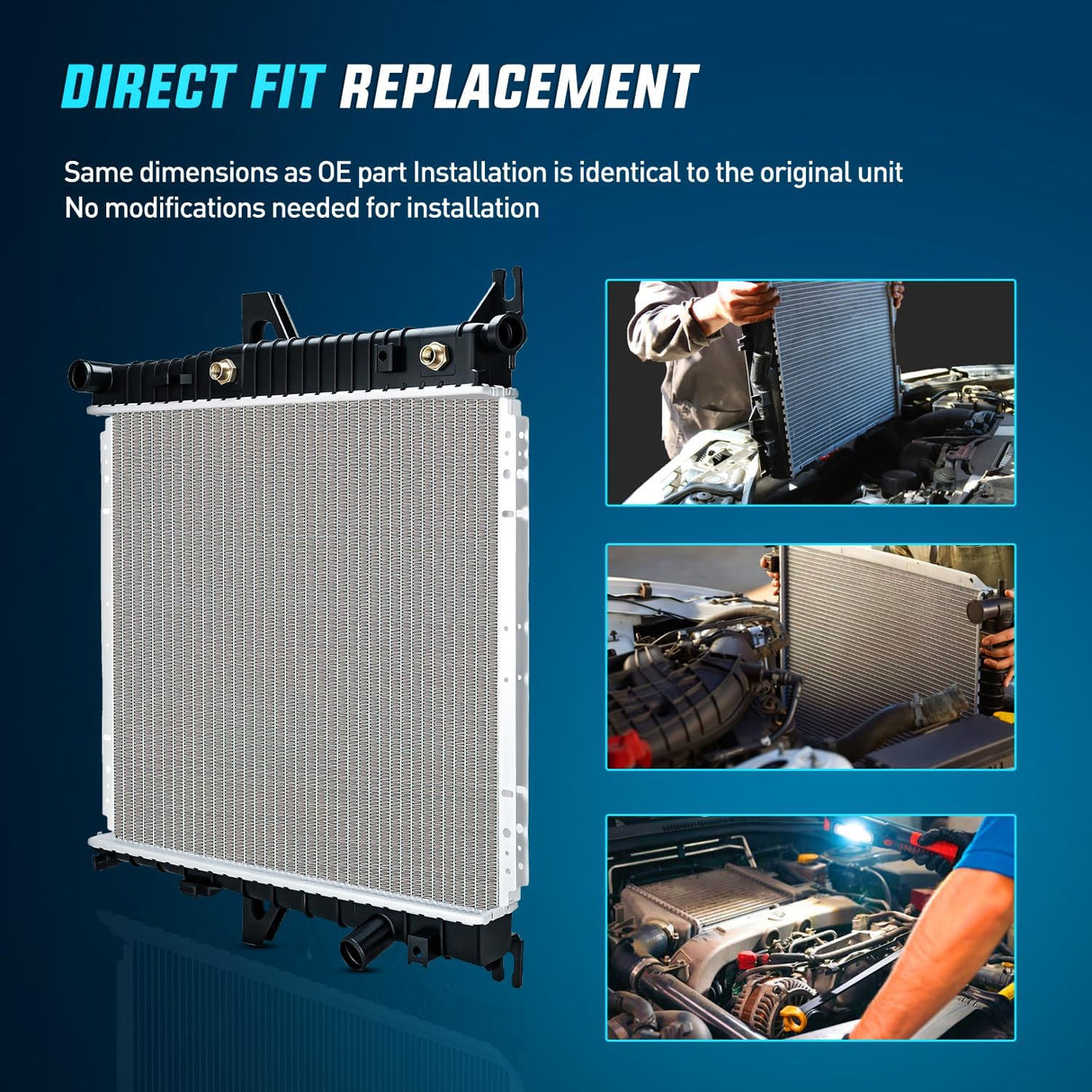 Radiator for Ford Explorer 4.0L V6 1998 1999 2000 2001, Ranger 3.0L V6 1999-2002 2003 2004 2005 2006 2007 2008, B3000 B4000 1998-2009