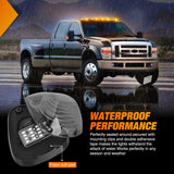 LED Cab Marker Lights 5 PCS 16 LED Smoke Lens Amber Clearance Roof Running Light Compatible with 1999-2016 Ford E150 E250 E350 E450 E550 F150 F250 F350 F450 F550 Super duty