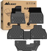 TPE Floor Mats for BMW X7 7 Seats 2019 2020 2021 2022 2023 2024 2025 2026 All Weather Custom Fit Heavy Duty Floor Liners