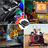 150W Power Inverter 12V DC to 110V AC Car Charger Converter with 3.1A Dual USB Ports and 1 AC Outlets for Phones Tablets Laptop Computer Game Console Kindle iPad DVD Players Black