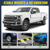 Ditch Light Brackets Hood Hinges Mount Bracket Kit for Auxiliary Offroad LED Pods Work Lighting on Ford F-250 F-350 F-450 F-550 Super Duty 2017 2018 2019 2020 2021 2022