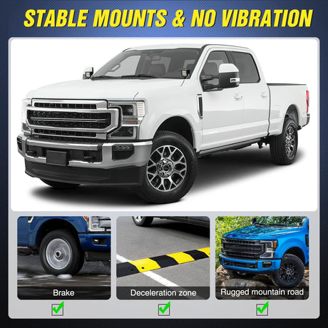 Ditch Light Brackets Hood Hinges Mount Bracket Kit for Auxiliary Offroad LED Pods Work Lighting on Ford F-250 F-350 F-450 F-550 Super Duty 2017 2018 2019 2020 2021 2022