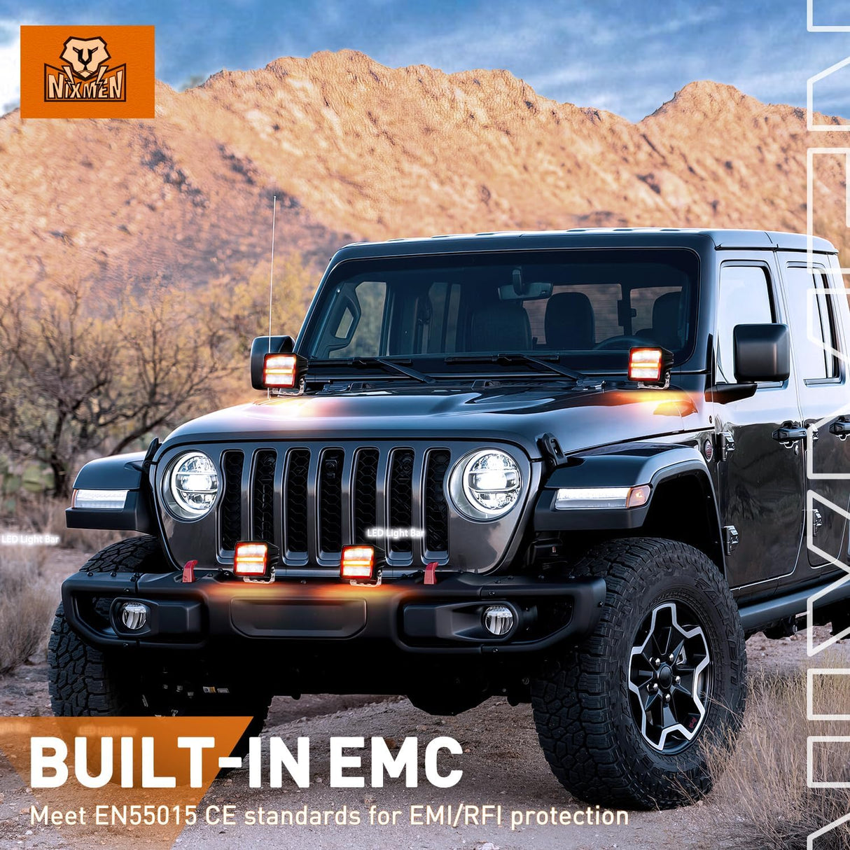 LED Pod Lights with Amber DRL 3 Inch 20 W Cube Driving Light 2200 LM Super Spot Light 16AWG Wiring Harness Kit Off Road LED Work Lights for Jeep Truck UTV 4x4 ATV Motorcycle