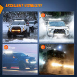 42Inch 240W Spot Flood Combo Led Light Bar Off Road Driving Lights Boat Lights Fog Light 12V On/Off 5 Pin Rocker Switch Power 14AWG Wiring Harness Kit-1 Lead for Trucks