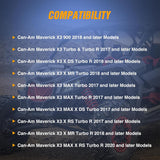 Shock Tower 10-14 Inch Light Bar UTV Front Side Hood Lights Mounting Brackets Compatible with Can-Am Maverick X3 and Max X RS Turbo R 2017 2018 2019 2020 2021 2022 2023 2024