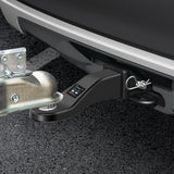 Trailer Hitch Ball Mount Fits 2-1/2 Inch Receiver Square | with 5/8 Inch Hitch Pin Clip 15000 lbs 2 Inch Drop 1/2 Inch Rise, 1-1/4-Inch Hole, Gloss Black Powder Coat