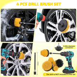Automotive Tools 27PCS Car Detailing Kit Auto Cleaning Tools Wash Set with Storage Carry Bag Home Use for Interior Exterior Deep Clean Polish Car Care Windshield Dashboard Seat Air Vents Wheels Tires, Yellow