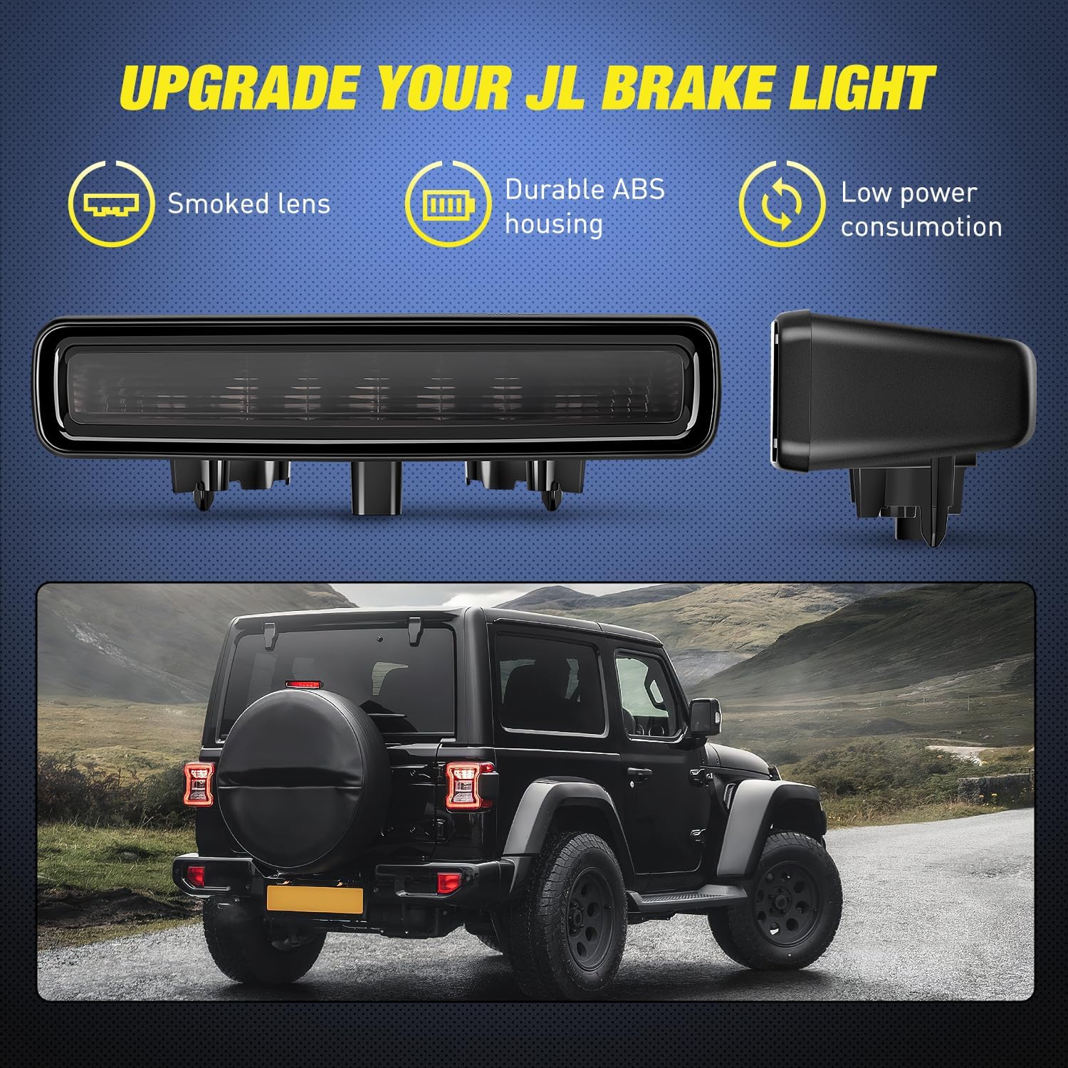 2018-2023 Jeep Wrangler JL Third Brake Light Nilight