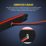 3.8 Inch 6 LEDs Amber Red White Side Marker Lights (30 Pcs) Nilight