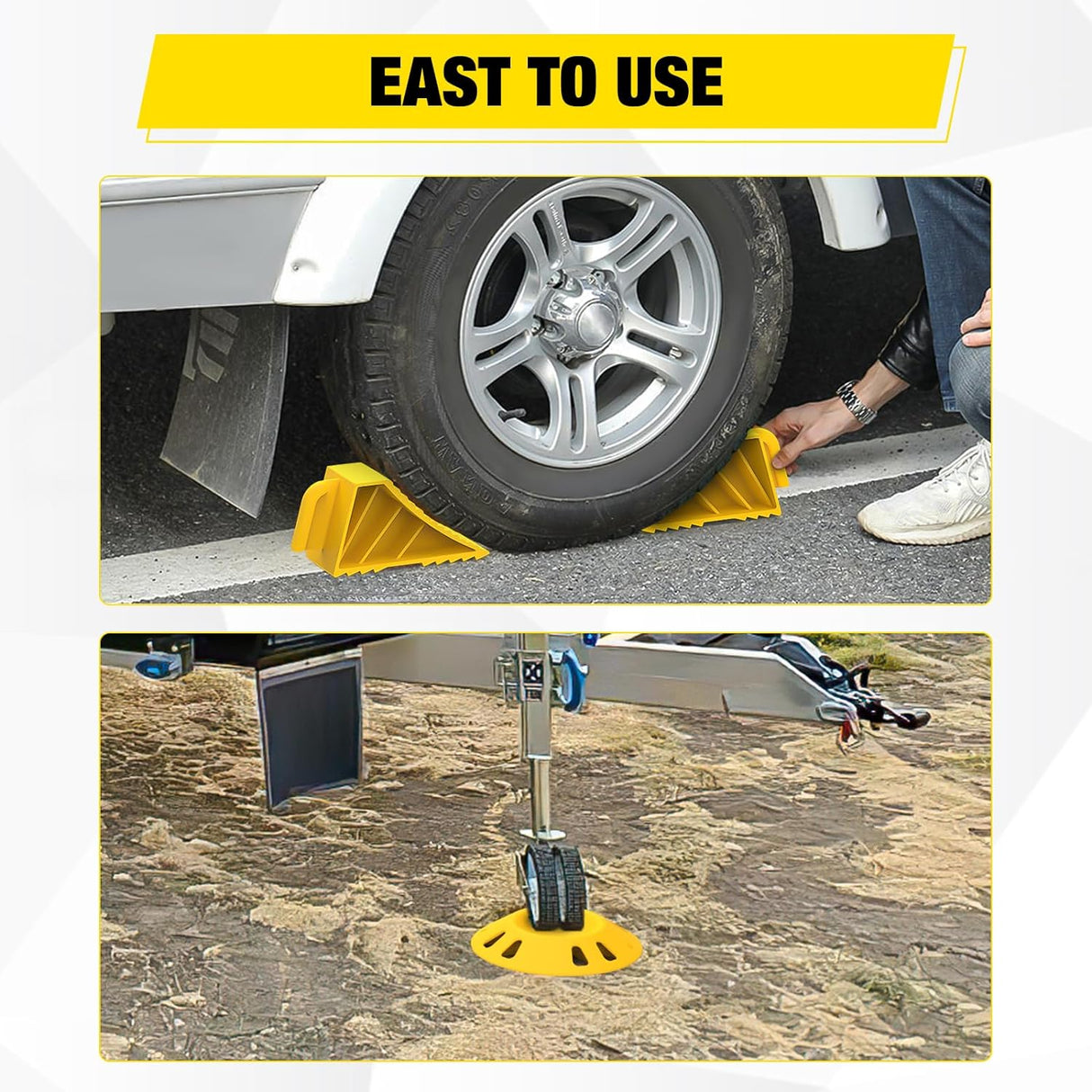 RV Wheel Chocks Wheel Dock Kit Nilight