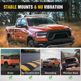 52 inch Curved LED Light Bar Bracket Mounting Upper Windshield Roof Cab Brackets for Dodge RAM 1500 4th Gen 2009-2018, 1500 Classic 2019-2024 and RAM 2500 3500 2010-2018