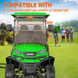 Golf Cart Windshield for Front Window Foldable Windproof UV Protection Compatible with Club Car Precedent Gas or Electric 2004-Up, Scratch and Impact Resistant, Tinted Acrylic