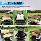 Golf Cart Armrests 2PCS Black Diamond Flip Stand Storage | No Drilling Cup Holder Detachable PU Leather Armrest Fits 1 Inch Square Tubes for EZGO Club Car Yamaha Rear Seat