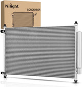 AC Condenser Compatible with Honda Accord L4 2.4L V6 3.5L 2013 2014 2015 2016 2017 Air Conditioning A/C Condenser with Receiver Drier Replace# 4165, 940466, HO3030159, CN4165PFC, 80110-T2F-A01