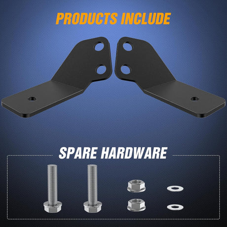 Light Bar UTV Front Side A Pillar Hood Mounting Brackets for LED Pods Compatible with Yamaha YXZ 1000R 2016 2017 2018 2019 2020 2021 2022 2023 2024