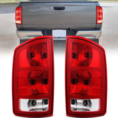 2002-2006 Dodge Ram 1500 2003-2006 Dodge Ram 2500 3500 Taillight Assembly Rear Lamp Replacement OE Style w/Bulbs Driver Passenger Side