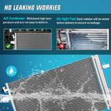 AC Condenser Fit for Chevrolet Malibu 2013 2014 2015 Impala 2014-2020 Cruze 2010-2015, Cadillac 2013-2019, Buick 2010-2017 Air Conditioning A/C Condenser w Receiver Drier Replace#3794,13267649