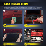 2pcs Under Hood Light Strip 42LED Waterproof Underhood Work Light with On/Off Switch Blade Fuse Engine Bay Repair Light White 12V for Car Truck SUV