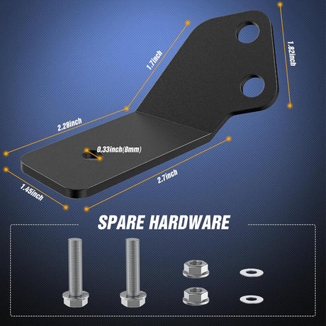 Light Bar UTV Front Side A Pillar Hood Mounting Brackets for LED Pods Compatible with Yamaha YXZ 1000R 2016 2017 2018 2019 2020 2021 2022 2023 2024