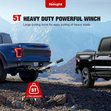 Come Along Winch 5 Ton /10,000 Lbs Heavy Duty Come Along Cable Puller Hand Winch Tool with 10 Ft Rope Double Gear 3 Hook for Lifting Pulling Road Vehicle Recovery Automotive Hoist Winch Puller