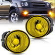 Fog Light Assembly Compatible with 2000 2001 Nissan Maxima 2002 2003 Sentra&Frontier 2004 Xterra Amber Lens Lamps Replacement