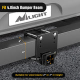 RV Bumper Hitch Receiver, Height Adjustable Trailer Hitch Adapter, 2 Inch Receiver for RV Bumper, Heavy Duty Steel RV Hitch for Cargo Carrier Bike Rack Trailer Towing Ball Mounts