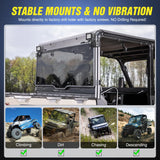 Light Bar 2PCS 3 Inch LED Pods Cubes UTV Rear Roof Mounting Brackets LED Backup Reverse Lighting 15FT Wiring Harness Kit 2 Leads for 2013-2024 Polaris Ranger Full Size 570 800 900 1000 XP Crew