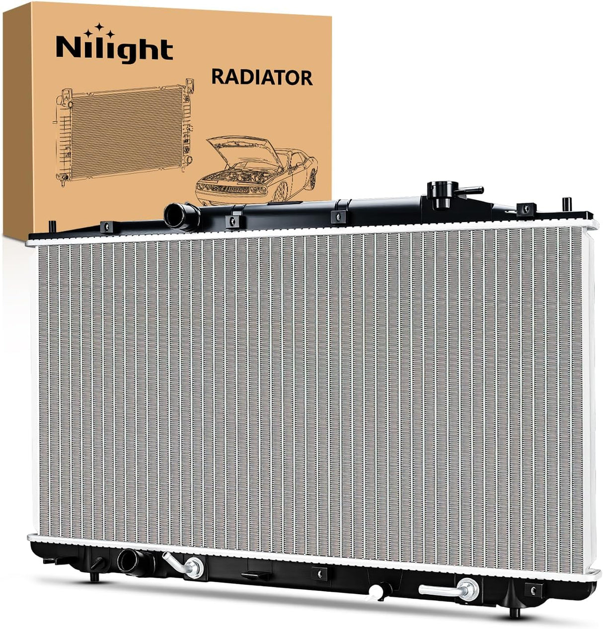 Radiator for Honda Accord 2008 2009 2010 2011 2012, Crosstour 2012 2013 2014 2015 2.4L L4, Engine Coolant Radiator Assembly Replace# 19010R70A51