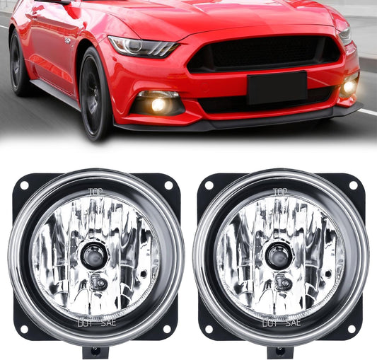 Fog Light Assembly For 2002 2003 2004 2005 2006 Ford Focus SVT 2005 2006 Ford Escape 2003 2004 Ford Mustang Cobra 2002 Lincoln LS Fog Light Replacement Nilight