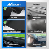 Dash Cover for Toyota Camry 2018 2019 2020 2021 2022 2023 2024, Custom Fit Suede Dashboard Mat Non‑Slip Sunshade Glare Protector Interior Accessories Black