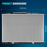 Radiator for Acura MDX V6 3.5L 2003 2004 2005 2006, Honda Pilot V6 3.5L 2005-2008 Automatic Transmission, Engine Coolant Radiator Replace# 19010RDJA51, 19010RDJA52