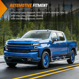 Fog Light Assembly Compatible with 2019 2020 2021 2022 2023 Chevrolet Silverado 1500 2020-2023 Chevy Silverado 2500HD 3500HD Smoke Lens Driver and Passenger Side
