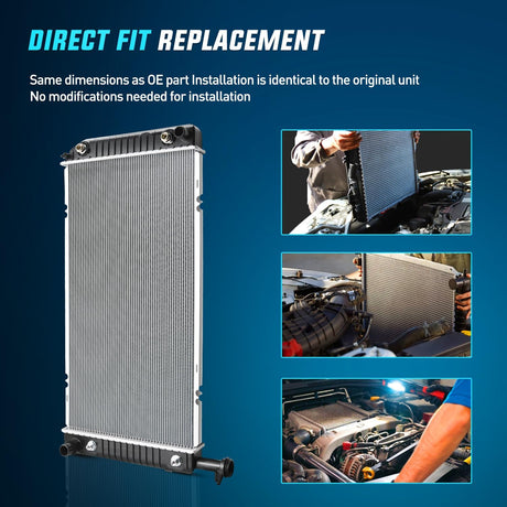 Radiator for Chevrolet Express 2500 3500, GMC Savana 3500 2500 4.8L 6.0L V 2004 2005 2006 2007 2008 2009 2010 2011 2012 2013 2014 2015 2016 2017 2018