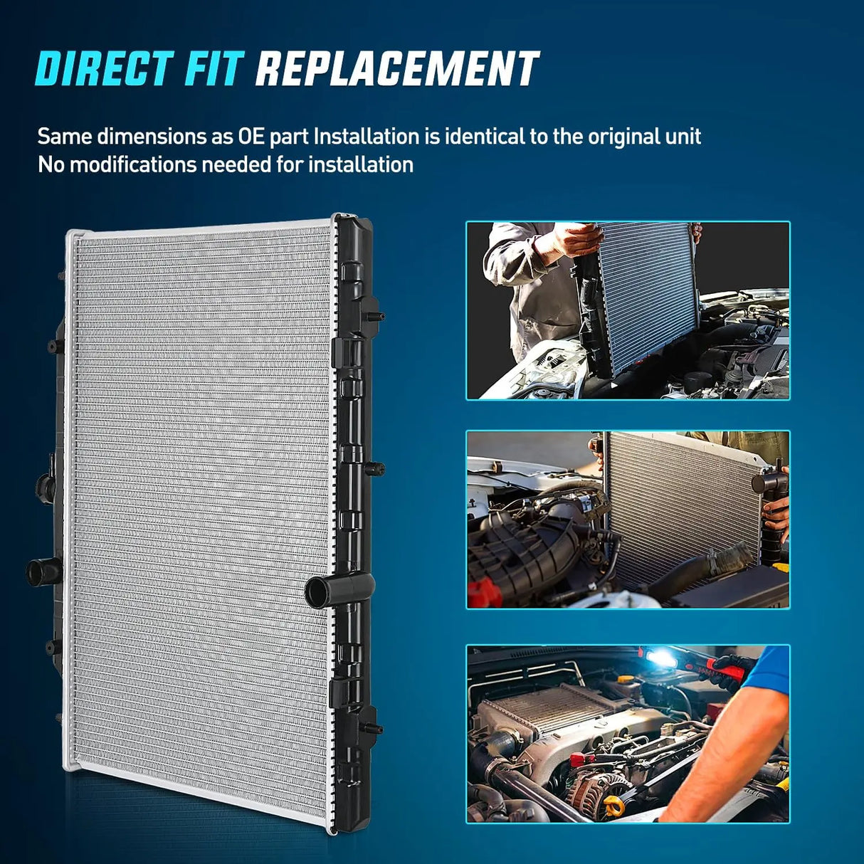 Radiator 2008-2013 Nissan Rogue 2014 2015 Rogue Select 2.5L AWD FWD Radiator