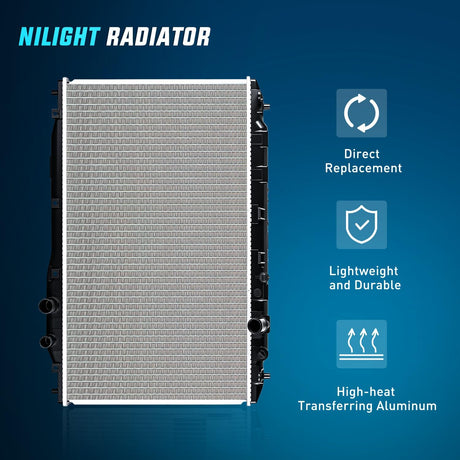 Radiator for Honda Civic 2006 2007 2008 2009 2010 2011 L4 1.8L 2.0L, Engine Coolant Radiator Assembly Replace# 19010RNBC51